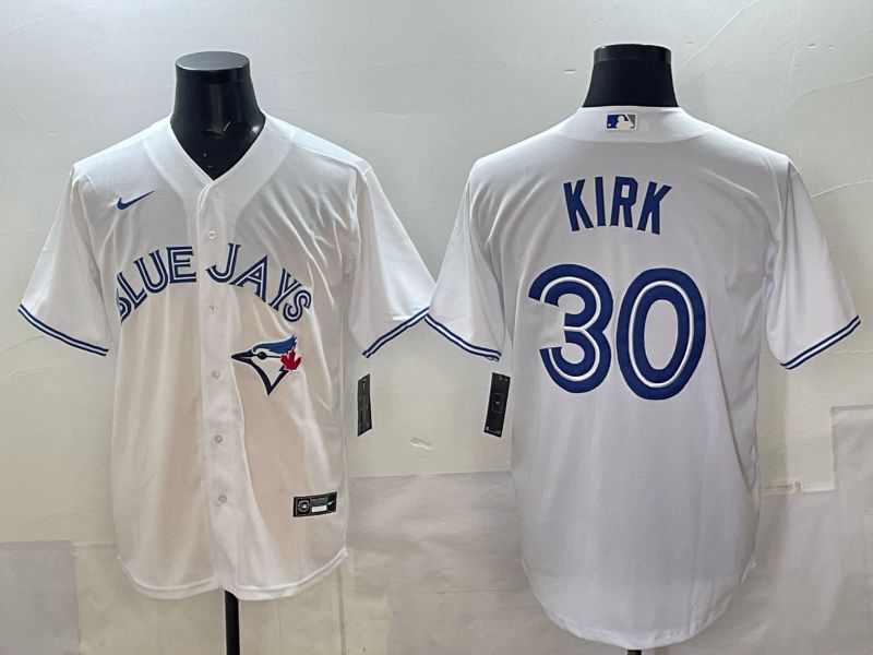 Men 2025 Toronto Blue Jays #30 Kirk white Game Nike MLB Jersey style 01->toronto blue jays->MLB Jersey